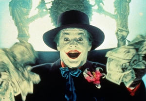 Jack Nicholson as the Joker